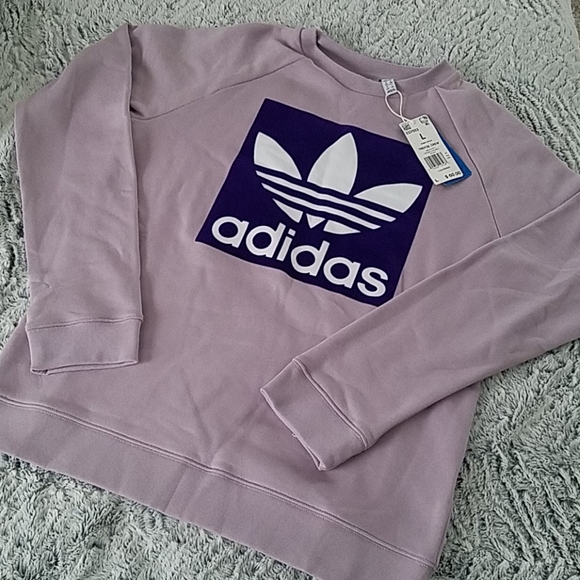 adidas Tops - Adidas trefoil crew sweatshirt NWT